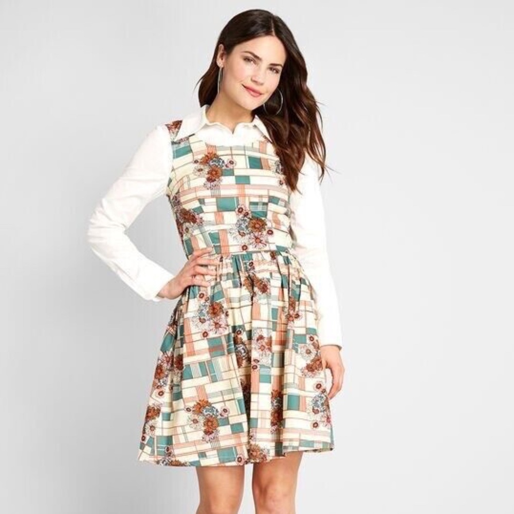 Modcloth | Optimistic Effect Sleeveless Dress | Size M